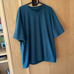 Lulu lemon mens large green pique oversized tshirt